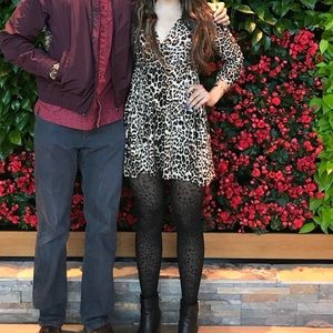 Leopard skater dress